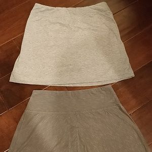 Two great lounge skort and skirt